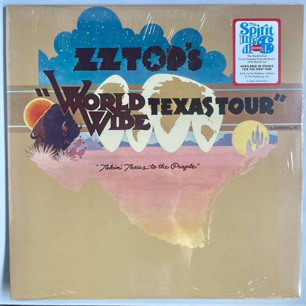 ZZ Top – World Wide Texas Tour 140 G Vinyl Record 2026 - 1st Time, Official, NEW